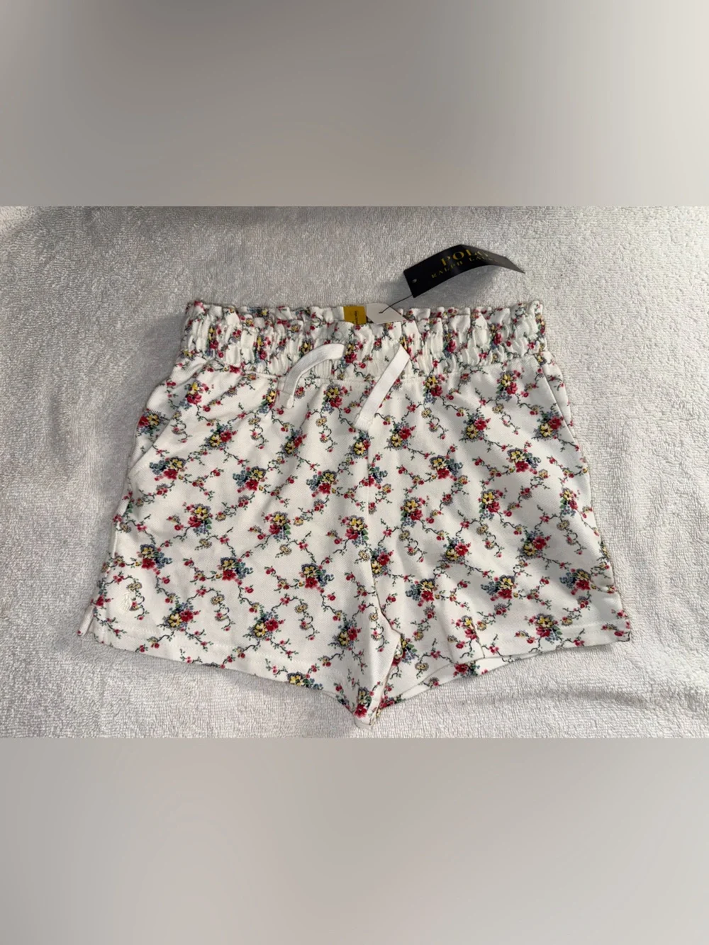Polo Ralph Lauren Floral Drawstring Shorts - Girls Size 6X NWT!!
